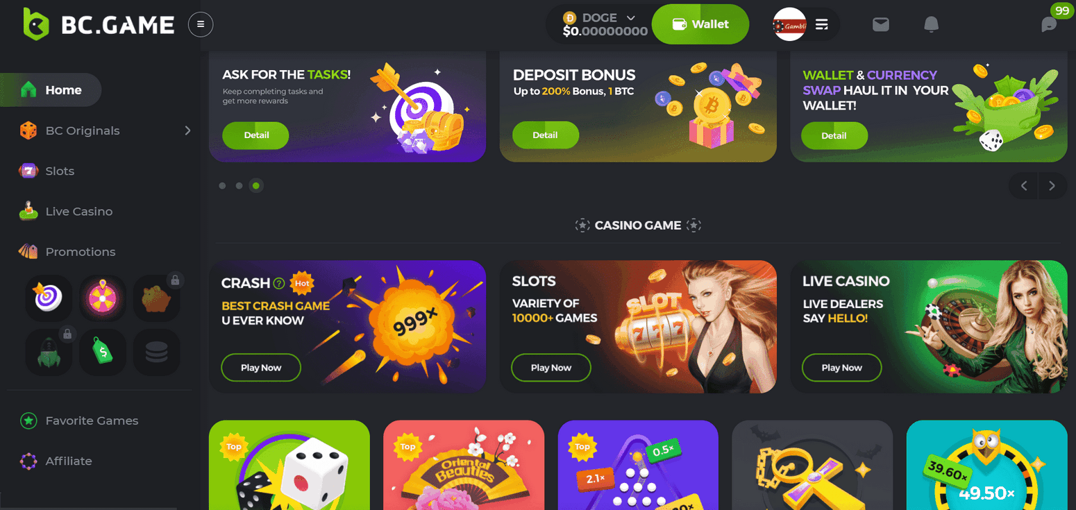 BC.Game Crash Approach