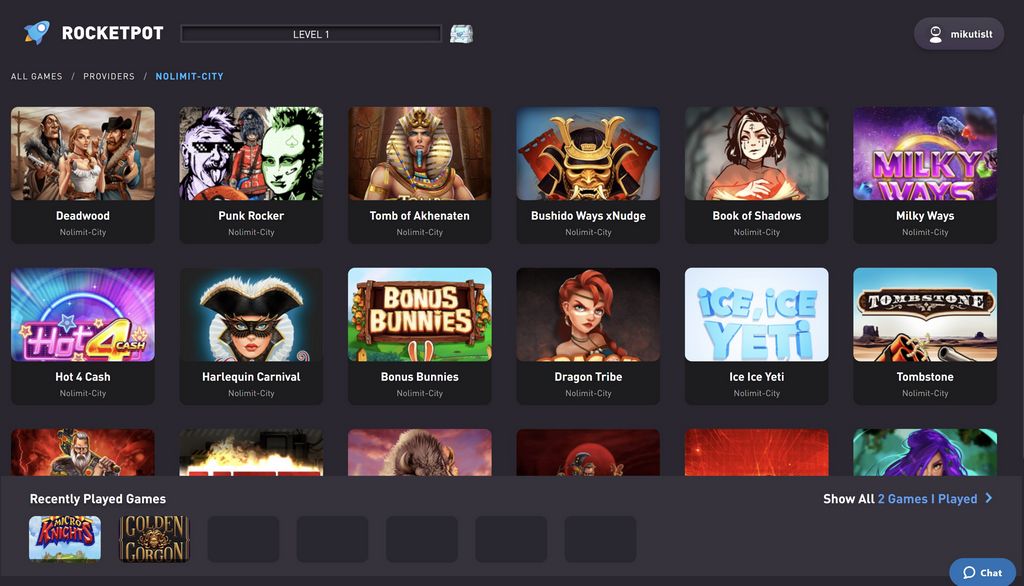 Testimonianza di Rocketpot Casino - Valutazioni di esperti e giocatori 